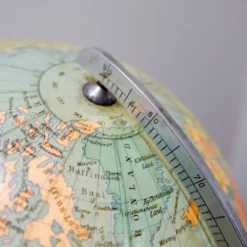 Globe en verre vintage illuminé - Columbus années 1960
