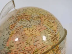 Globe illuminé de l'ère spatiale par Marco Polo pour Südwest Verlag, années 1970.