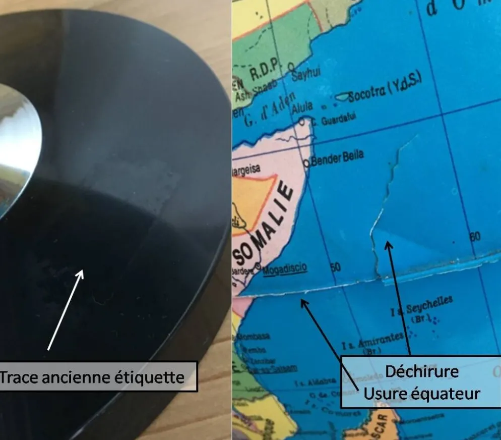 Globe terrestre années 80