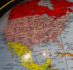 Globe terrestre gonflable vintage sur support, 1960, Taride Sevylor