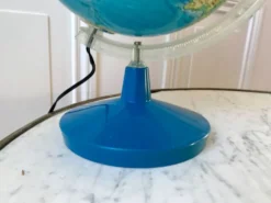 Globe terrestre lumineux années 70