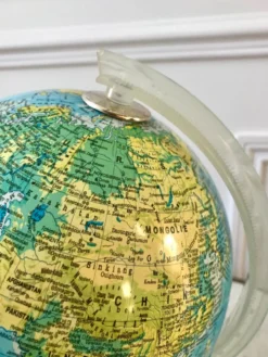 Globe terrestre lumineux années 70