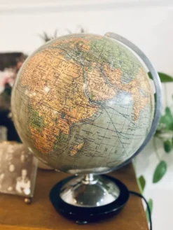 Globe terrestre lumineux Columbus Jordglob, Suède, 1950s