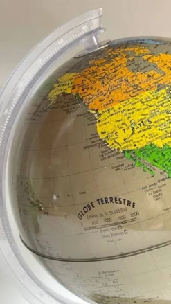 Globe terrestre lumineux made in italy