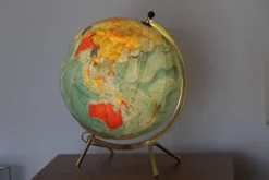 Globe terrestre lumineux TARIDE verre 1966
