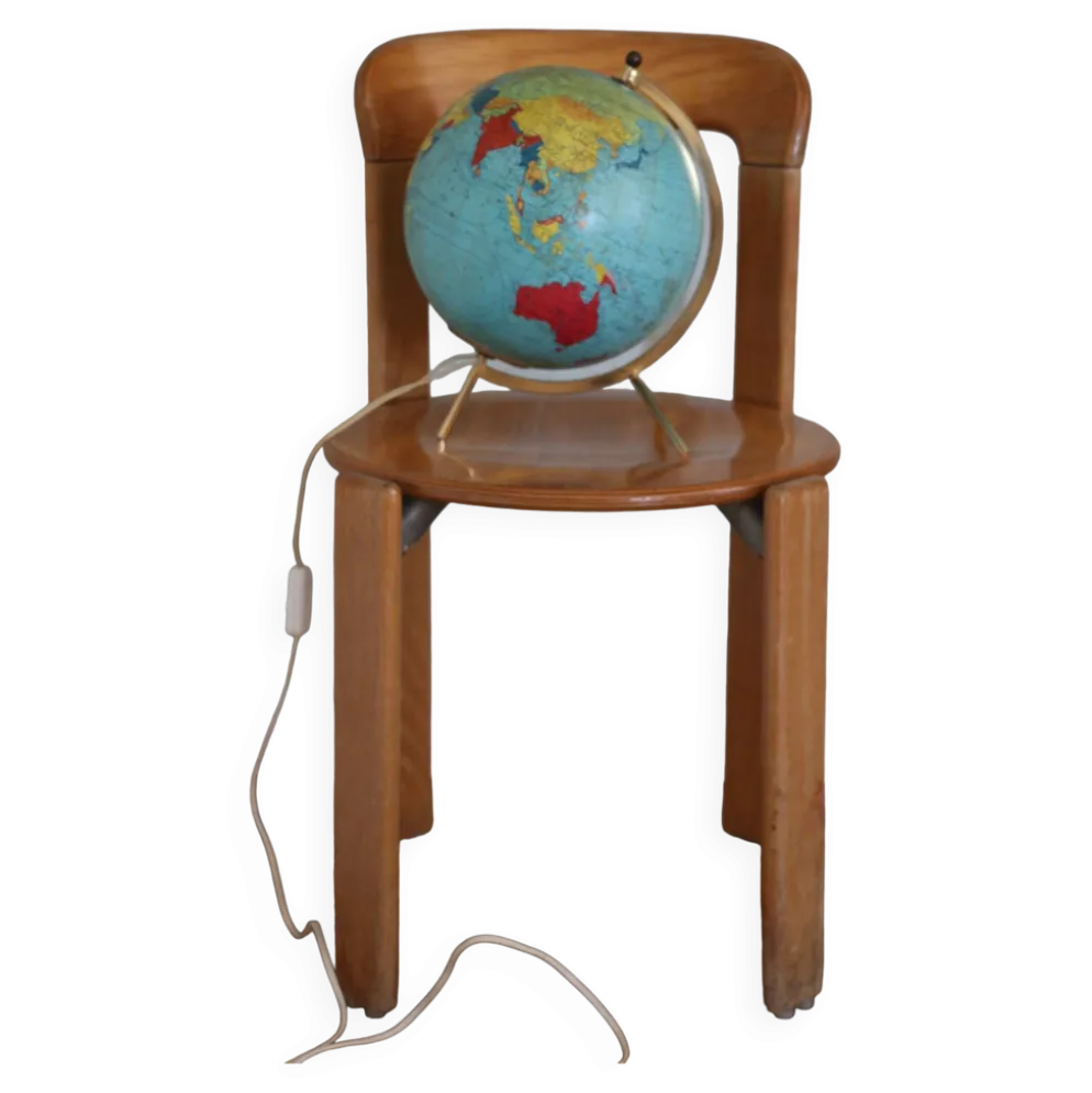 Globe terrestre lumineux TARIDE verre 1966