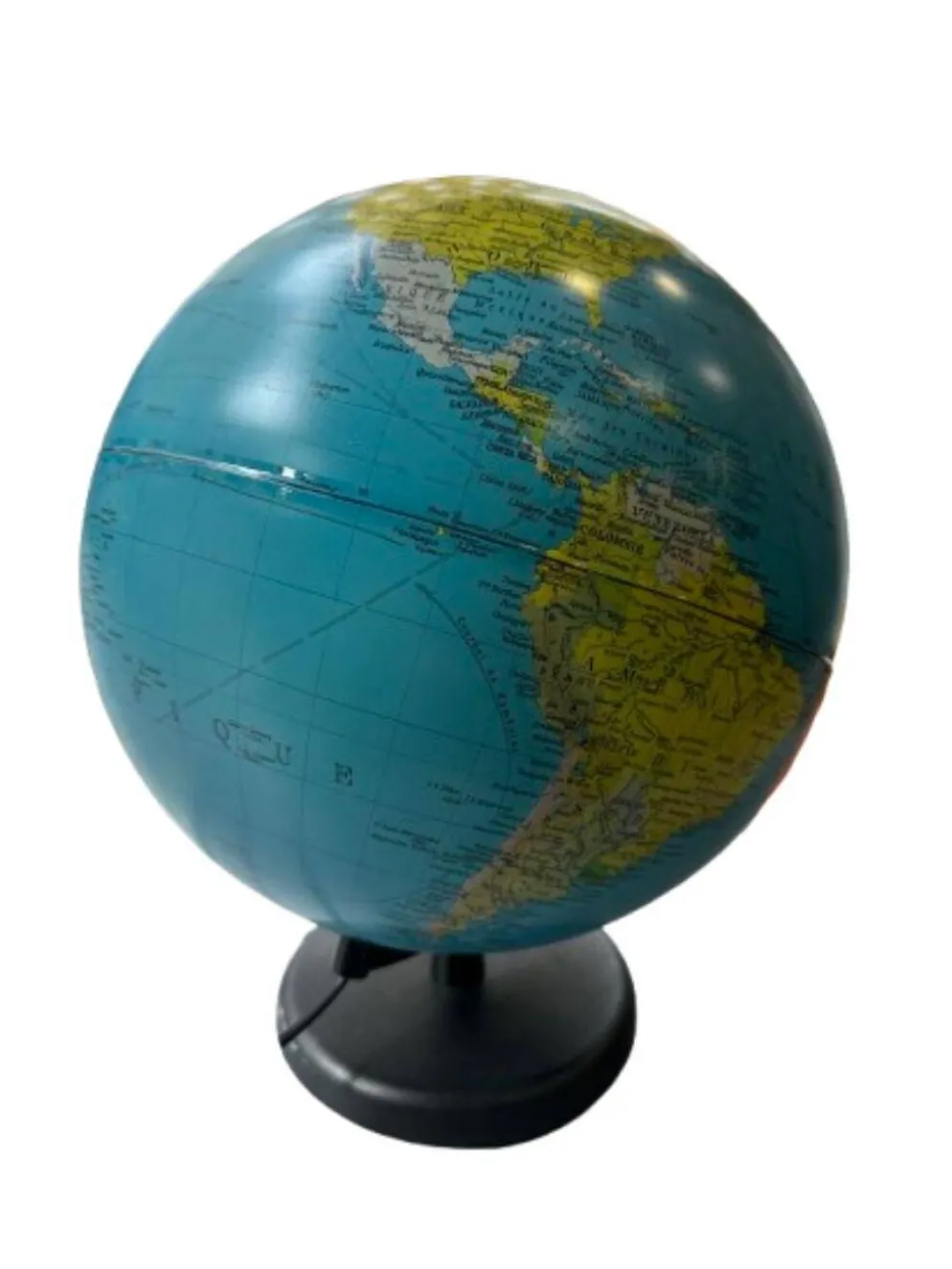 Globe terrestre lumineux vintage