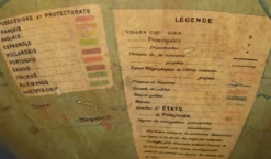 Globe terrestre signé J.Forest – Fin XIXe