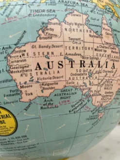 Globe terrestre USA année 70