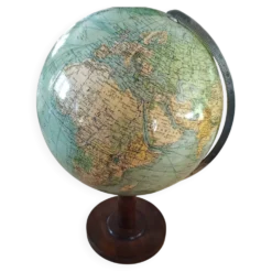 Globe terrestre vintage Columbus des années 50
