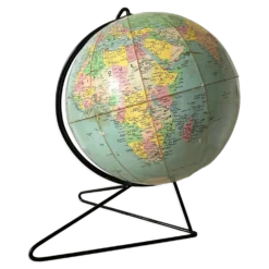 Globe terrestre vintage Girard et Barrère années 50