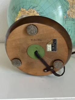 Globe terrestre vintage 1965 verre allemand Colombus duo - 34 cm