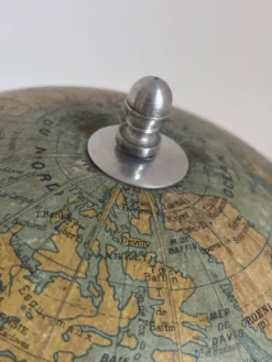 Globe vintage 1950 terrestre Girard et Barrère et Thomas - 33 cm