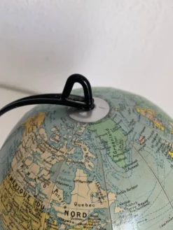 Globe vintage 1960 terrestre Girard Barrère mappemonde - 23 cm