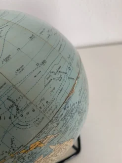 Globe vintage 1960 terrestre Girard Barrère mappemonde - 23 cm
