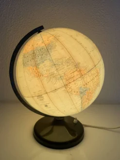Globe vintage 1960 terrestre lampe Süd-west verlag Munchen - 34 cm
