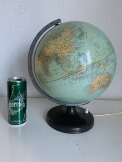 Globe vintage 1960 terrestre lampe Süd-west verlag Munchen - 34 cm