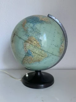 Globe vintage 1960 terrestre lampe Süd-west verlag Munchen - 34 cm