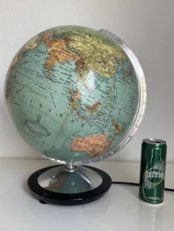 Globe vintage 1940 terrestre verre Duo Erdglobus Berlin - 42 cm