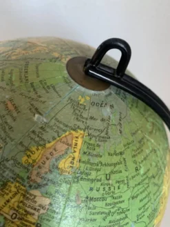 Globe vintage 1960 terrestre verre Girard et Barrère mappemonde - 27 cm