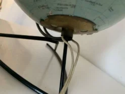 Globe vintage 1960 terrestre verre Girard et Barrère mappemonde - 27 cm