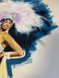 Gouache originale de l’affiche “Paris, mes amours” de Joséphine Baker, 1959 • ART