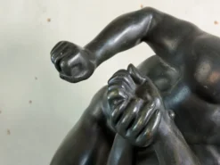 Grand bronze d’après l’antique conservé aux Offices à Florence, les lutteurs vers 1880