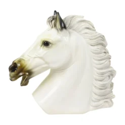 Grand buste classique cheval du Parthénon style grec plâtre 39 cm