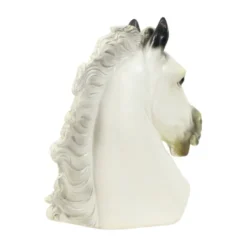 Grand buste classique cheval du Parthénon style grec plâtre 39 cm