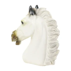 Grand buste classique cheval du Parthénon style grec plâtre 39 cm
