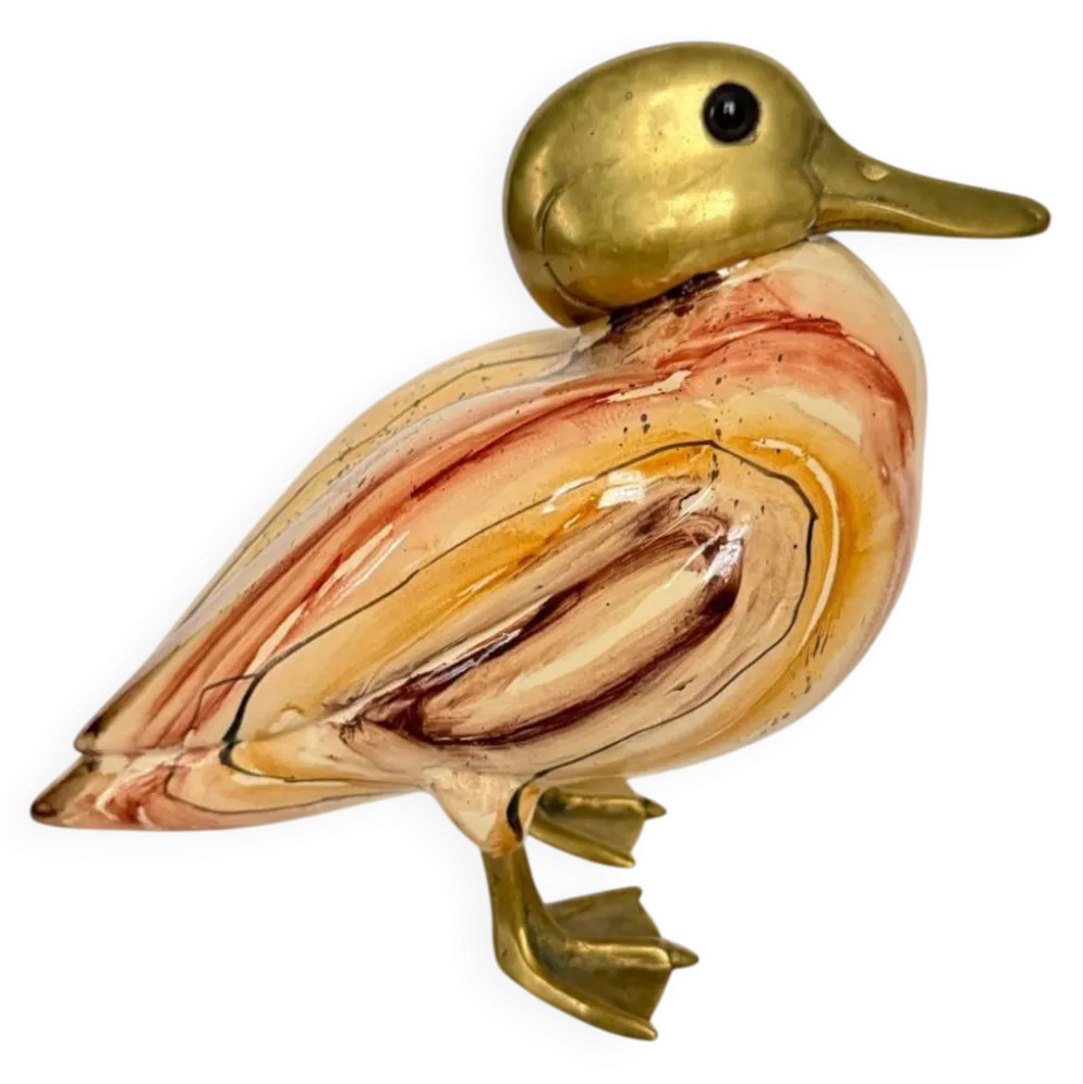 Grand canard en céramique par Lancel