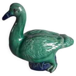 Grand canard vintage en céramique