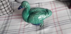 Grand canard vintage en céramique