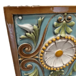 Grand carrelage en céramique Art Nouveau français par Émile Müller, vers 1900.