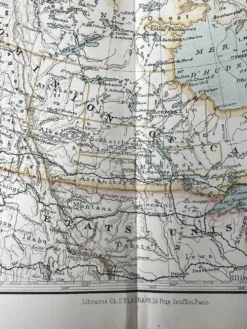 Grande Carte Amérique - 53x36cm - 1905