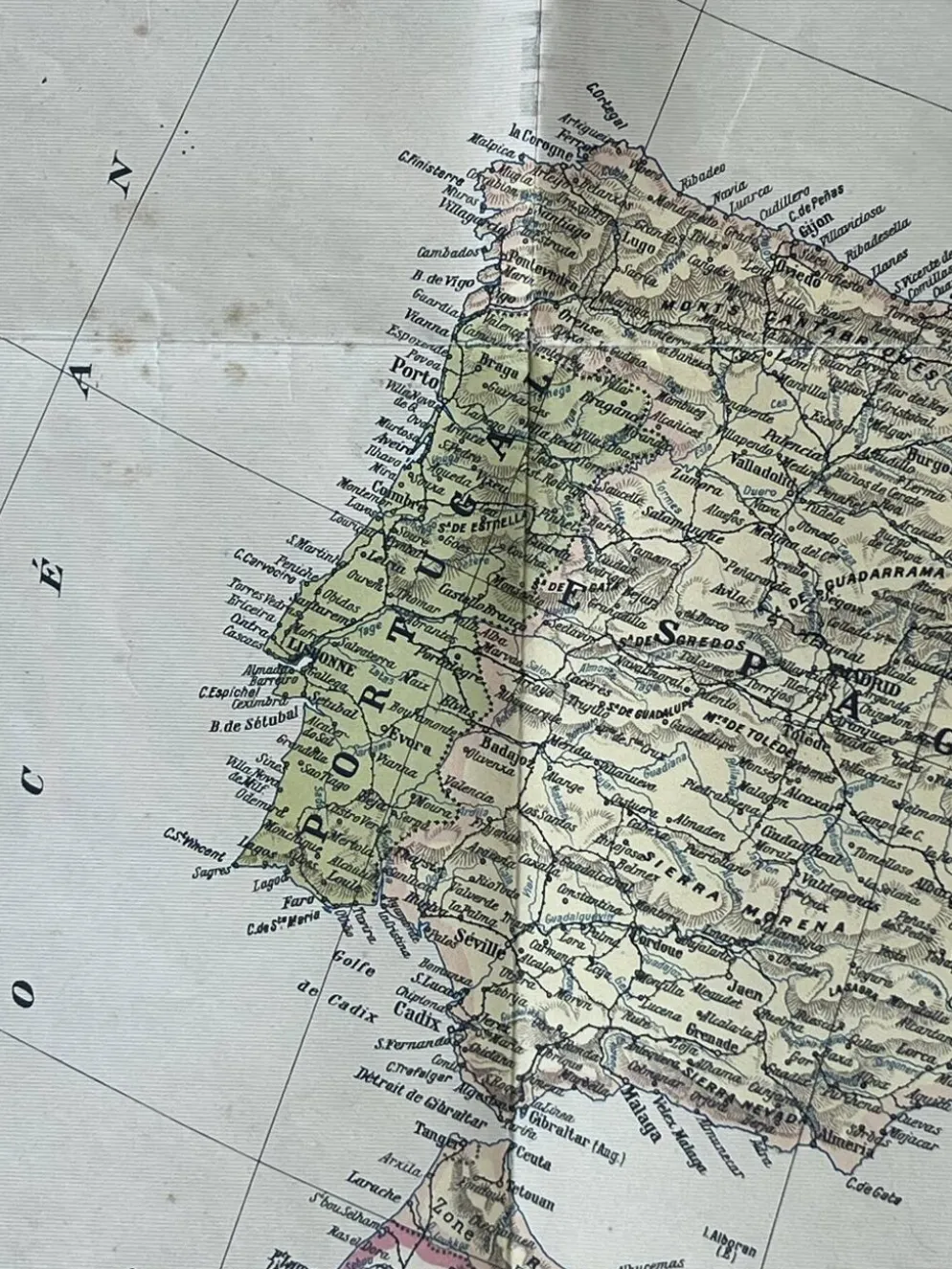 Grande carte Europe physique et politique - 98x74cm