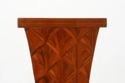 Grande console Art Déco en marqueterie de bois, France vers 1920