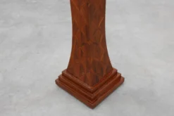 Grande console Art Déco en marqueterie de bois, France vers 1920