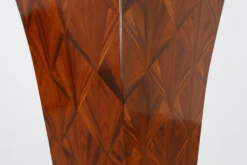 Grande console Art Déco en marqueterie de bois, France vers 1920