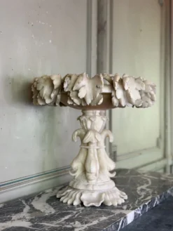 Grande coupe en albâtre Italie vers 1900