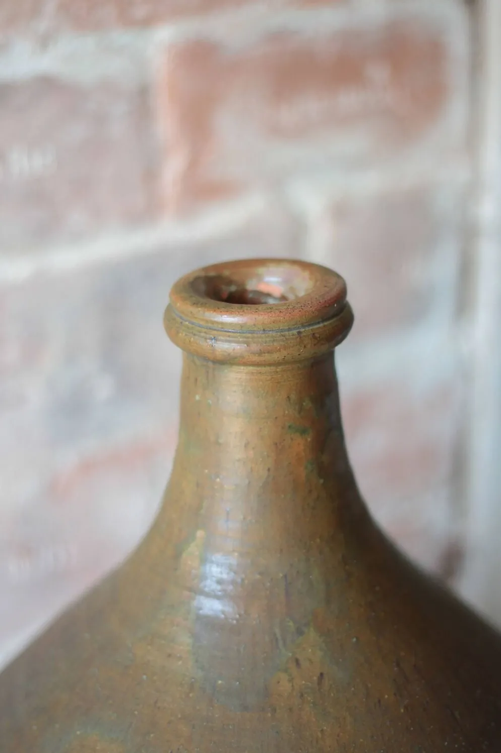 Grande jarre céramique vintage, lampe, bonbonne, dame-jeanne, bouteille