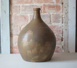 Grande jarre céramique vintage, lampe, bonbonne, dame-jeanne, bouteille