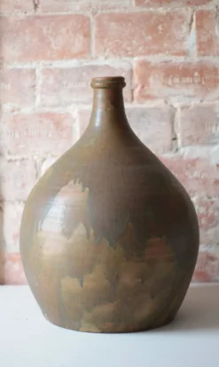 Grande jarre céramique vintage, lampe, bonbonne, dame-jeanne, bouteille