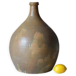 Grande jarre céramique vintage, lampe, bonbonne, dame-jeanne, bouteille