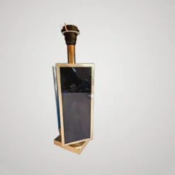 Grande Lampe Laiton Dore Et Noir Année 70 Dlg Maison Jansen Design Et Éléga