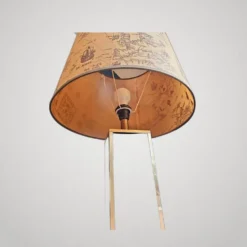 Grande Lampe Laiton Dore Et Noir Année 70 Dlg Maison Jansen Design Et Éléga