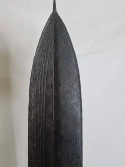 Grande monnaie Topoké dite Liganda fer forgé, sculpturale, fin XIXe, 160 cm