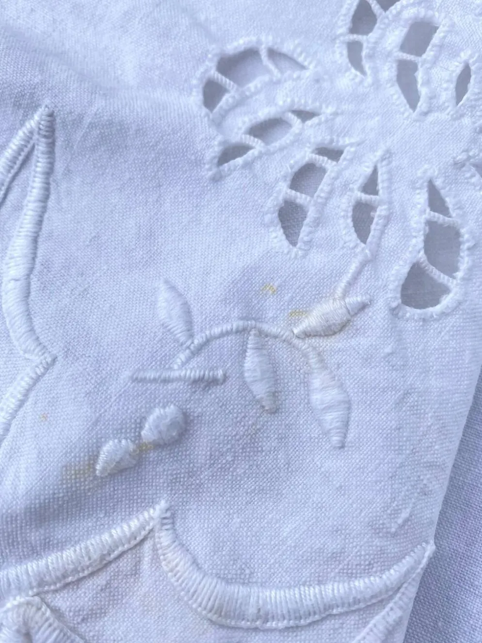 Grande Nappe ancienne brodée 190x260