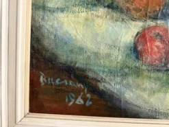 Grande peinture de nature morte des années 1960, 1962.