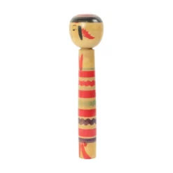 Grande poupée Kokeshi XL en bois massif Japon époque Showa 37 cm